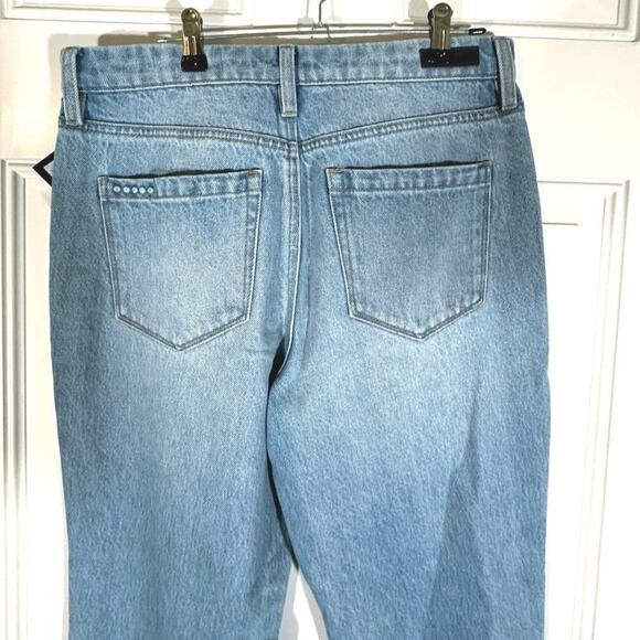 Blank NYC Cropped Jeans Sz 27 Madison Raw Hem We Out light wash NWT Y2K - Picture 4 of 5